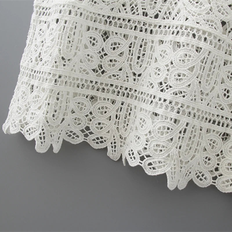 Cotton Crochet Tank Top Sexy Knitted Hollow Out Vest Crop Top Women Femme Vintage Backless Camisole Female 2026 Summer Clothes