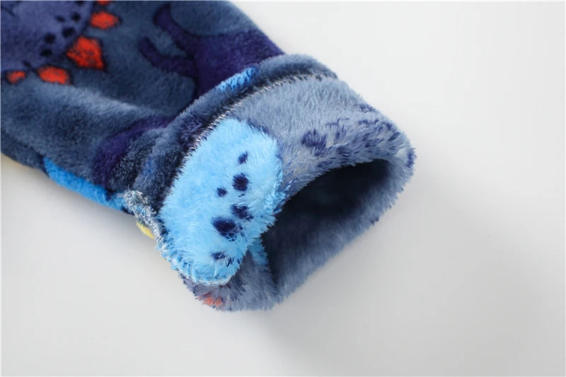 Children Flannel Pajamas Robe Autumn and Winter Kids Sleepwear Children Nightgown Soft Pajamas for Girl Boys Bathrobe 4-16 Years
