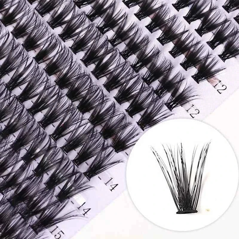 14 Rows 280 Pcs 40D Mix 9-16mm Lash Clusters Natural Daily Wear False Eyelashes For Diy Makeup