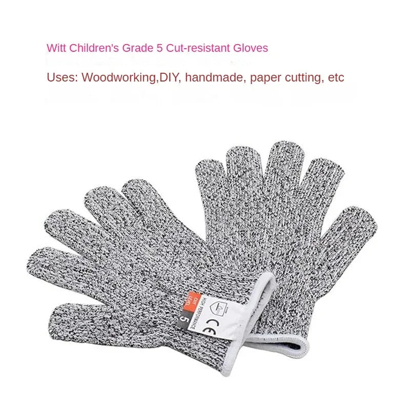 Kids Cut Resistant Gloves, Safety Protection for Woodworking & Paper Cutting, Kitchen Anti-Cut Wear, Kite Flying Essential