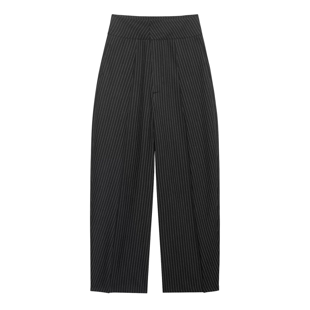 Koekop Office outfits High-waisted pleated balloon Ladies Pants Fashion Office Wear High waist Pants for Women Formal Pants