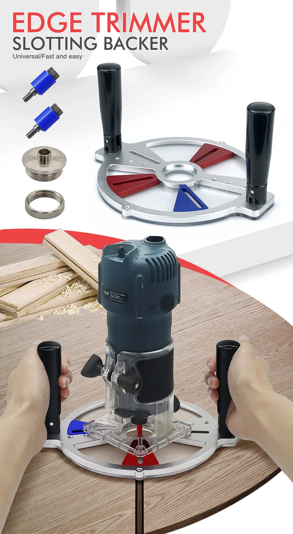 Woodworking Trimming Machine Milling Groove Engraving Trimming Balance Board flip Board Slotting Chamfering Woodworking Tools