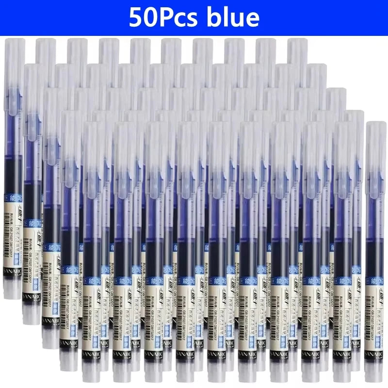 3-102Pcs/set High Quality Needle Type Gel Pens Straight Liquid Ballpoint Pen Kawaii Stationery School Office Supplies Writing