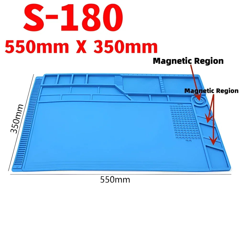 ESD Heat Insulation Soldering Mat Computer Phone Repair Tool Kit Working Silicone Repair Pad Heatresistant Maintenance Tool Kit