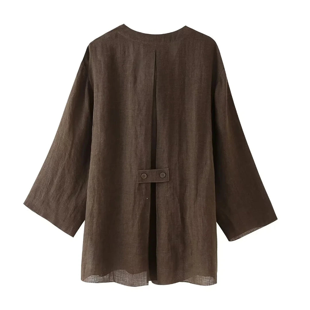 HH Pajama Style Pants Sets Women Fashion Kimono Style Lace Up Shirt Top Elastic Waist Trousers Women's Casual Outfits
