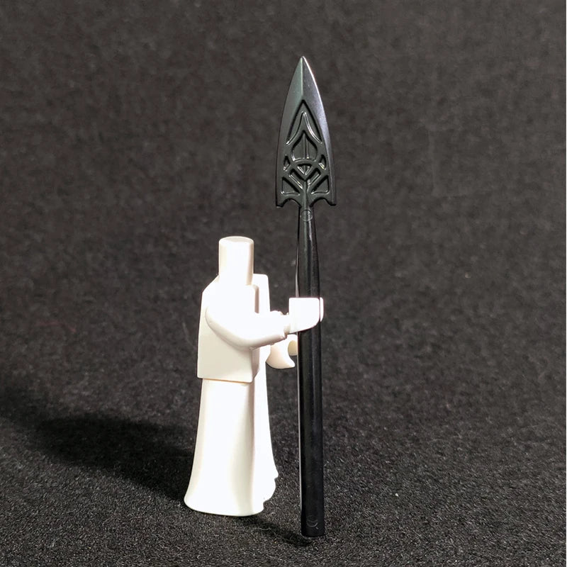 10PCS/SET Middle Ages Knights Elf  MOC  Shield Sword  Spear  For 4cm Mini Dolls  Building Blocks Brick Toys For Kid