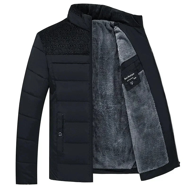 Warm Windproof Jacket Men 2025 Winter New Fashion Comfortable Thickened Outdoor Hooded Overcoat Male Casual Clothes
