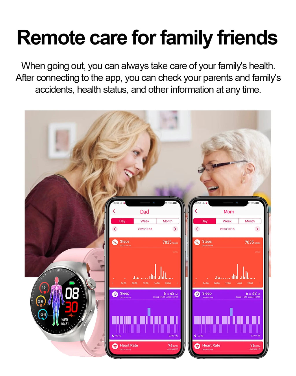 2025 High precision ECG Uric Acid Blood Fat Smart Watch Men Body Fat Blood pressure Heart rate Pulse Health  Watches