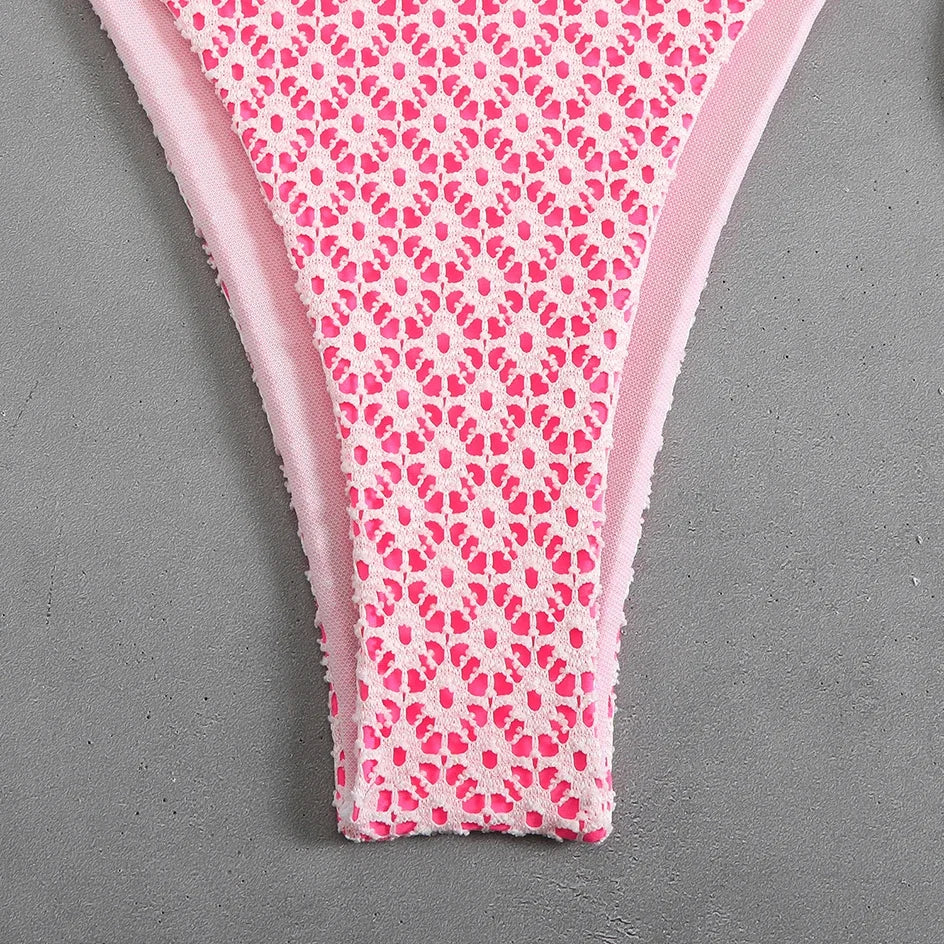 Sexy Micro Bikini 2025 Women Chain Swimsuit Female Swimwear Thong Bikinis Sets Brazilian Bathing Suit Beach Wear Lace Up Biquini