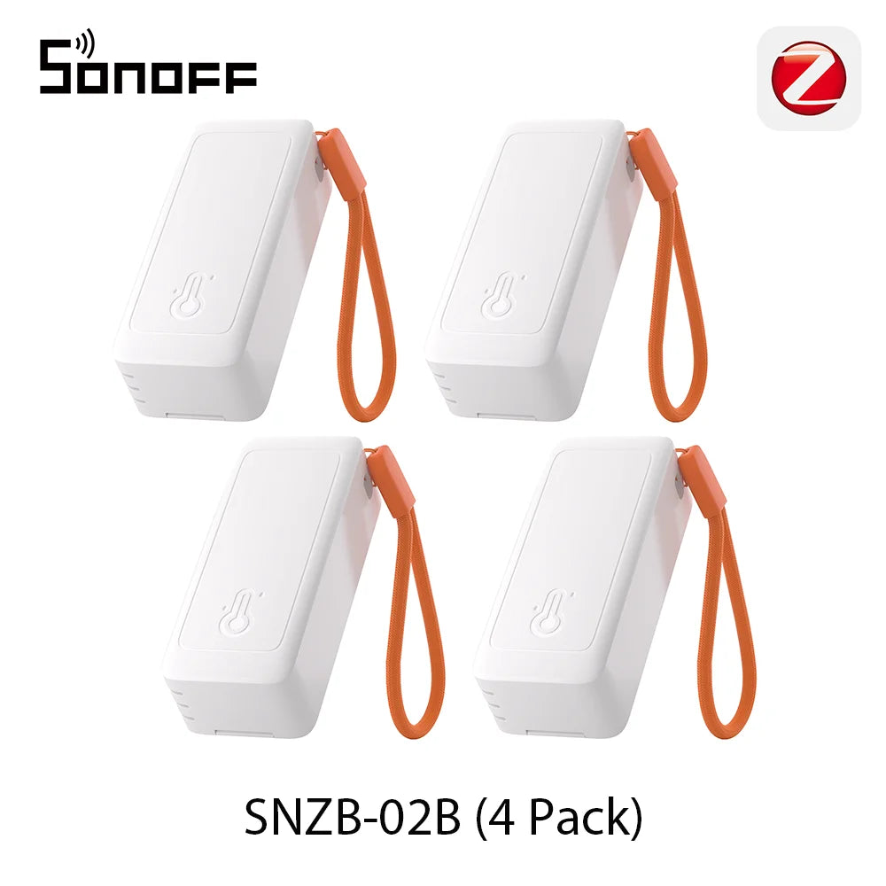 SONOFF SNZB-02B AirGuard TH Lite Zigbee Temperature Humidity Sensor,High-Accuracy Sensing, 6-Month Data Log,Long Battery Life