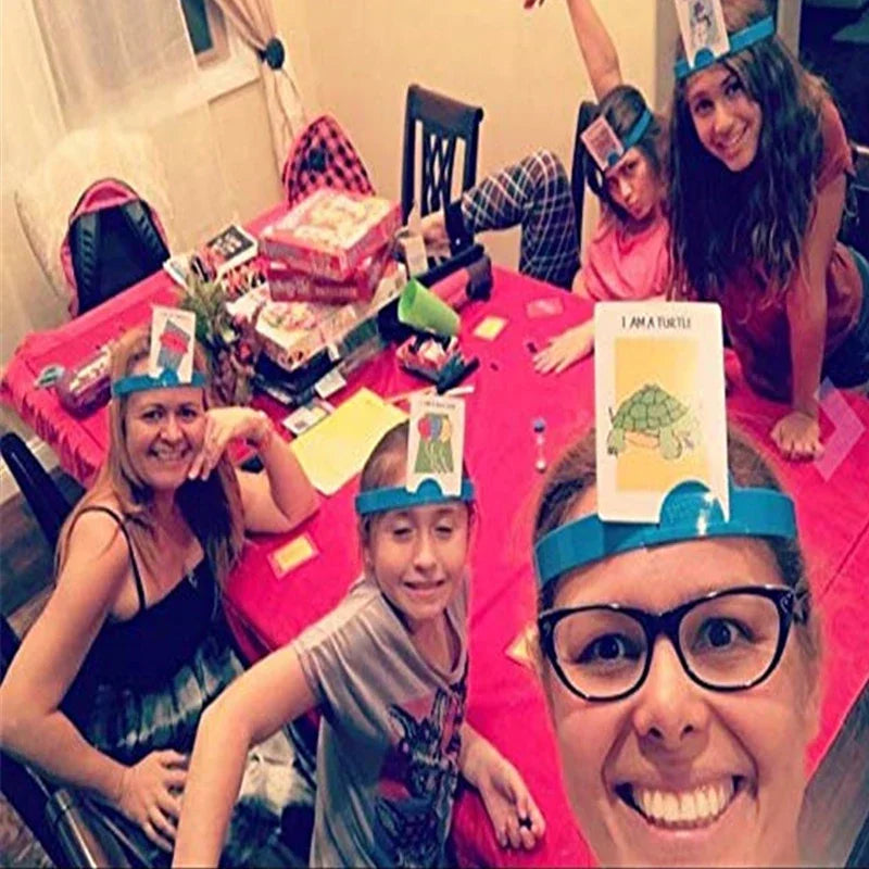 Kids Funny Cards Board Game Toy Family Party Game Guess Who I Am Game Parent-Child Interactive Educational Toy Gift for Boy Girl