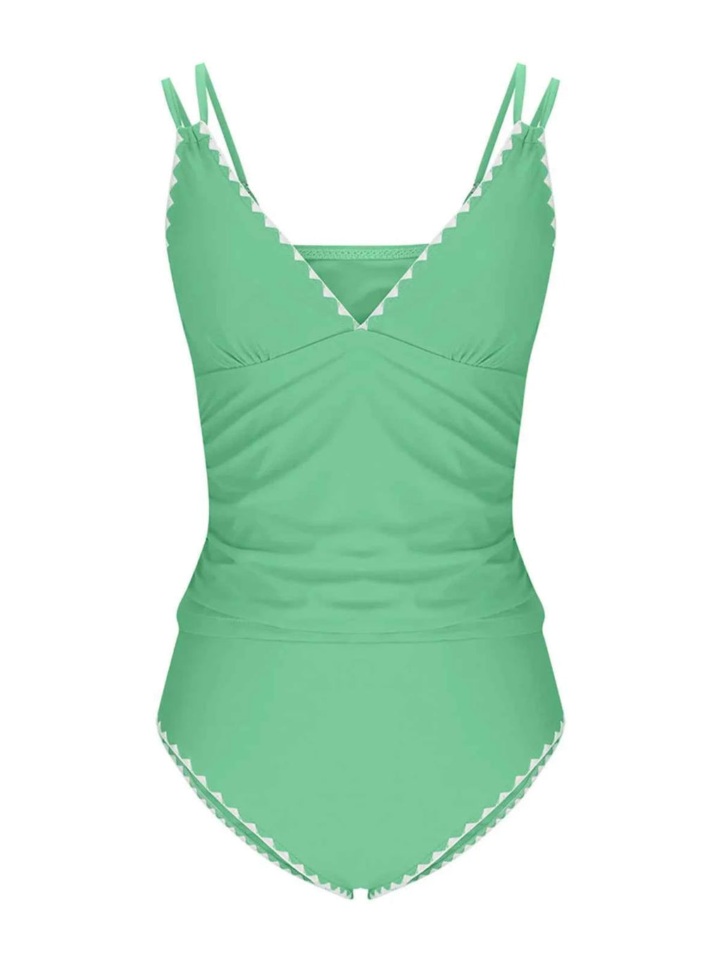 S - XXL New 10 Colors V Neck Tankini Bikini Women Swimwear Female Swimsuit Two-pieces Bikini set Bather Bathing Suit Swim K6770