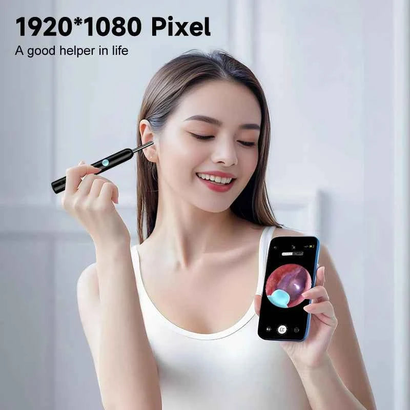 WiFi Visual Ear Scope 4.2mm 1080P Camera with Ear Spoon Base for iOS/Android Ear Cleaning Otoscope Endoscope Camera for Health