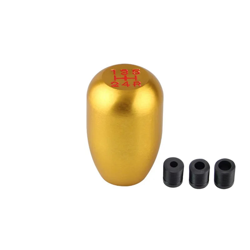 Stylish Universal 5speed Gear Shift Knob Stick Manual Transmission Universal Car Aluminum Extended Gear Shifter Gear Head Knob