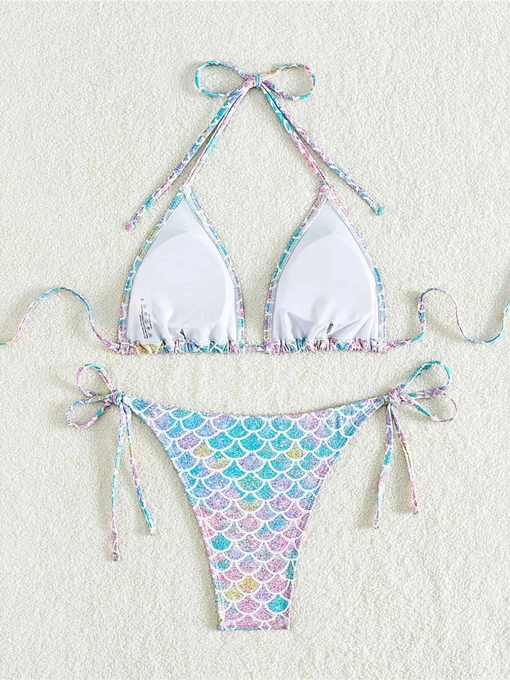 XS - L Printed Halter High Leg Cut Bikini Women Swimwear Female Swimsuit Two-pieces Bikini set Bather Bathing Suit Swim K5302