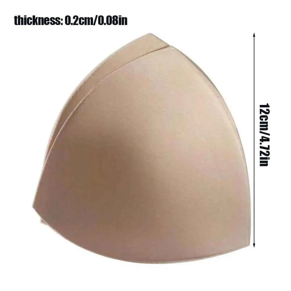 2Pcs Bikini Bra Pad Triangle Cups Chest Push Up Insert Foam Pads For Swimsuit Padding Accessories Removeable Enhancer Bra Pads