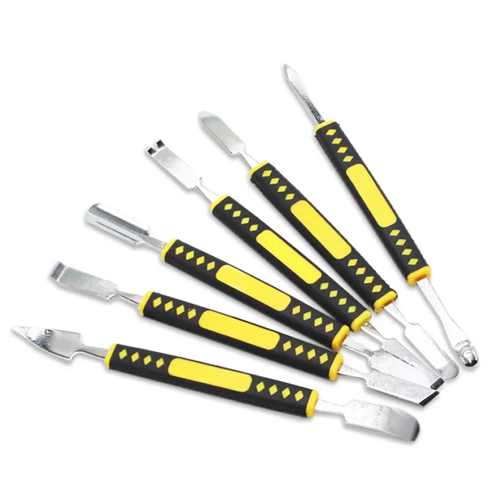6 in 1 Metal Pry Bar Tool Set for Mobile Phone Tablet Laptop Smart Watch Repair Manual Tool Kit