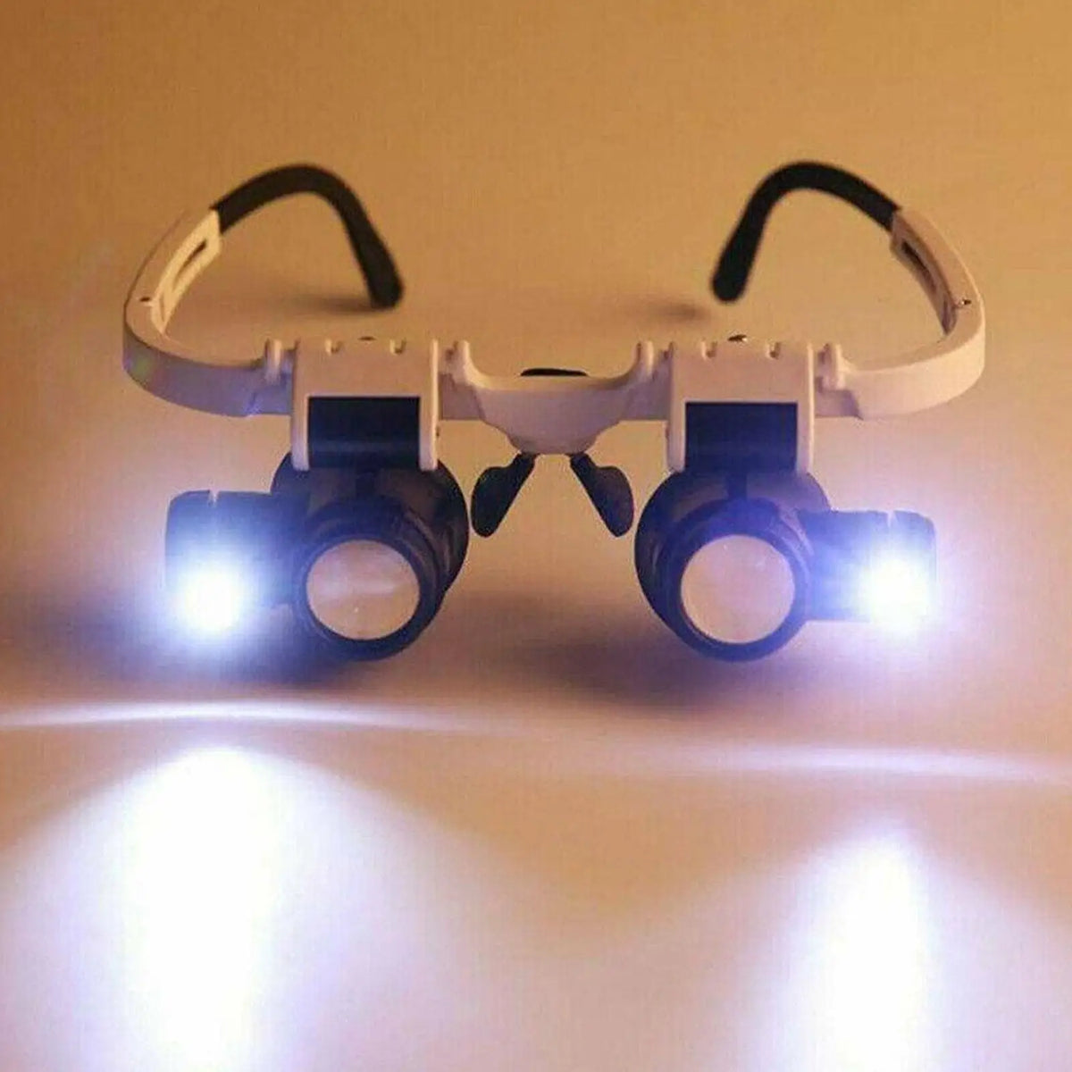 LED Headband Magnifier Glasses – 8x 15x 23x Loupes