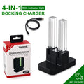 4 In 1 LED Charger Stand Dock Station Indicater for Nintendo Switch NS for Joy-Con Controller Stand Holder Charging Dock Station