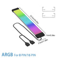 Computer Case Bendable ARGB Light Board,Suitable For Graphics Card 24pin/8pin/2x8pin/12VHPWR/Motherboard Decorative light strip