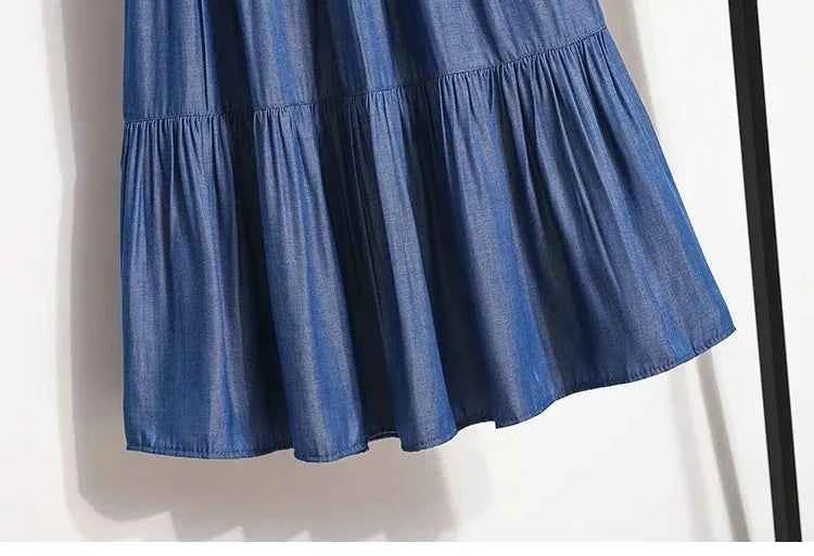 Spring Summer Women Skirts Vintage High Waist Elastic Patchwork White Black Chic Long Cake A-line Skirt