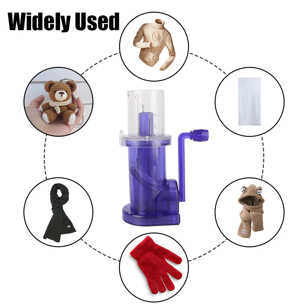Creative Knitting Machine Portable Hand-Knitted Craft Bracelet Weave Tool Embellish Hand Knit Loom Spool Knitter