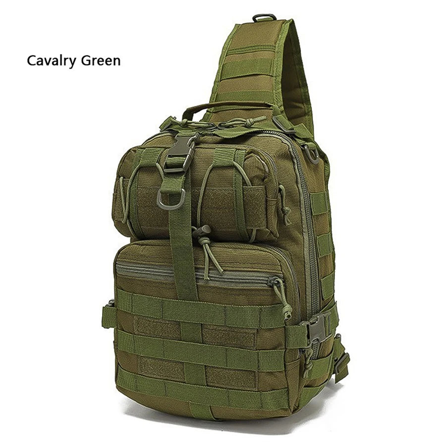 Tactical Military Sling Backpack Small Sling Rover Shoulder Bag Molle Outdoor Camping Daypack Backpack With Adjustable Strap
