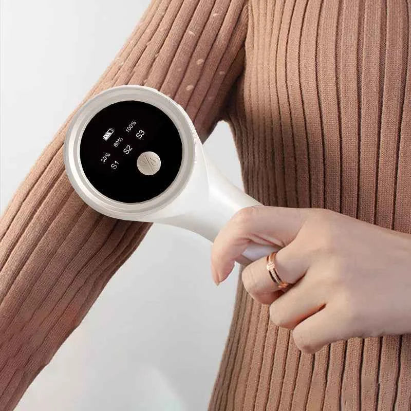 Lint Remover for Clothing Portable Electric Fuzz Pellet Remover LED Display Rechargeable for Clothes Fabric Shaver Fluff Remover