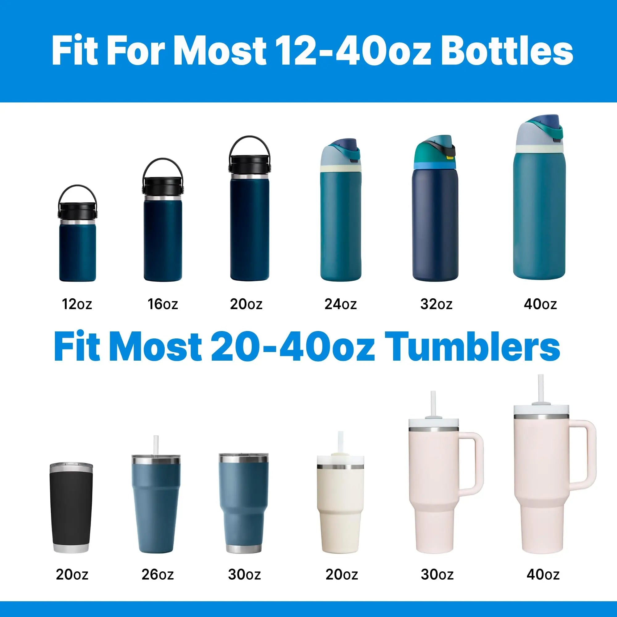 Water Bottle Handle Strap Silicone Water Bottle Sling Carrier Holder Strap Universal Fits Most 8-40oz Bottles Cup Accessories