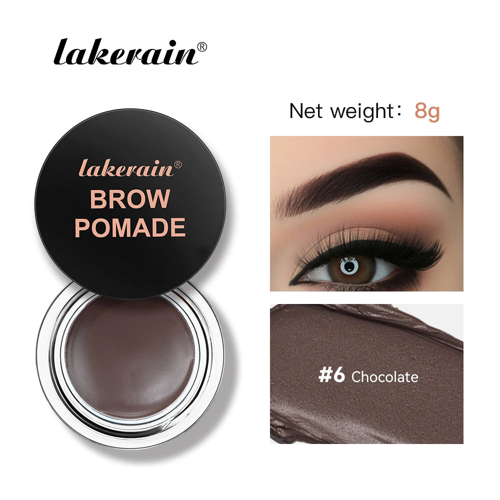 06 Color Waterproof Eyebrow Pomade Cream – Long-Lasting Tint