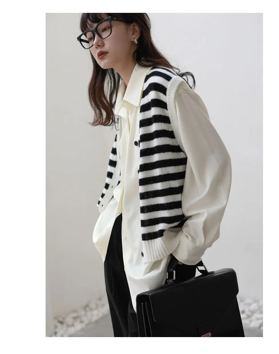2026 Summer Women's Oversized Long Sleeve Blouse 2026 Summer New Arrival Tie Neck Shirt Loose Fit Office Elegant Fashion