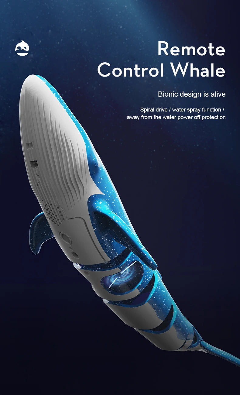 Underwater RC submarine Remote Control Whales shark Submarines Boat toy Ship Diving In Pools Lake Gift water toys for children