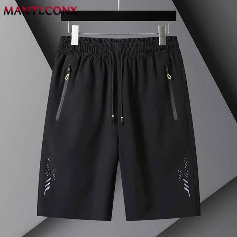 Summer Men's Shorts Cool Sportswear Running Sport Shorts Casual Bottoms Gym Fitness Training Jogging Short Pants Men Black Gray