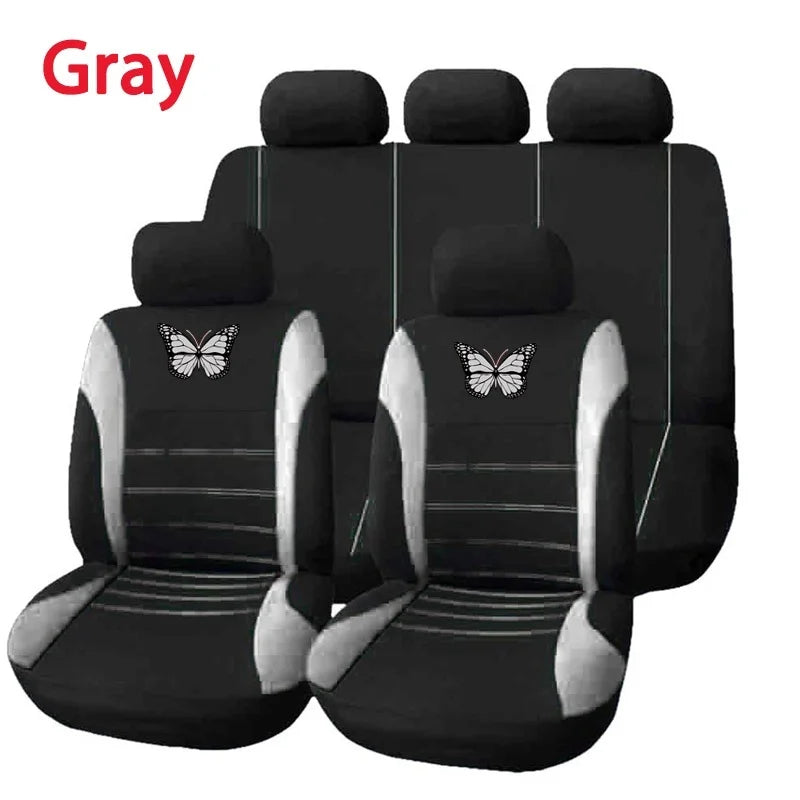 Vlinder Auto Stoelhoezen Universele Auto Seat Cover Autostoel Bescherming Covers Vrouwen Auto-interieur Accessoires (9 Kleuren)
