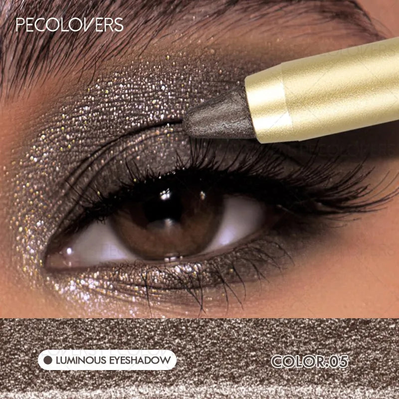 05 Color Waterproof Shimmer Eye Shadow Stick – Long-Lasting Glow