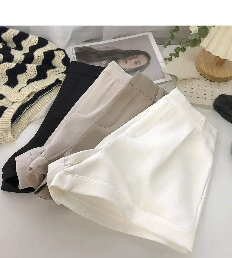 Women Shorts All-match Fashion New Arrival Solid Summer Casual Slim High Waist Korean Style Young Comfortable Daily Shopper Fit