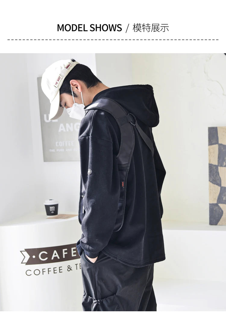 Fashion Casual Men's Tactical Waist Packs Underarm Bag Lightweight Nylon Close-fitting Hidden Vest Bag Functional Men Phone Bag