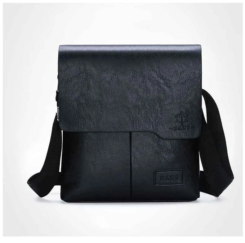 Luxury Brand Vintage Messenger Bags Men Leather Shoulder Bag Male Handbag Brown Black Side Bag Business Crossbody Bag For Men