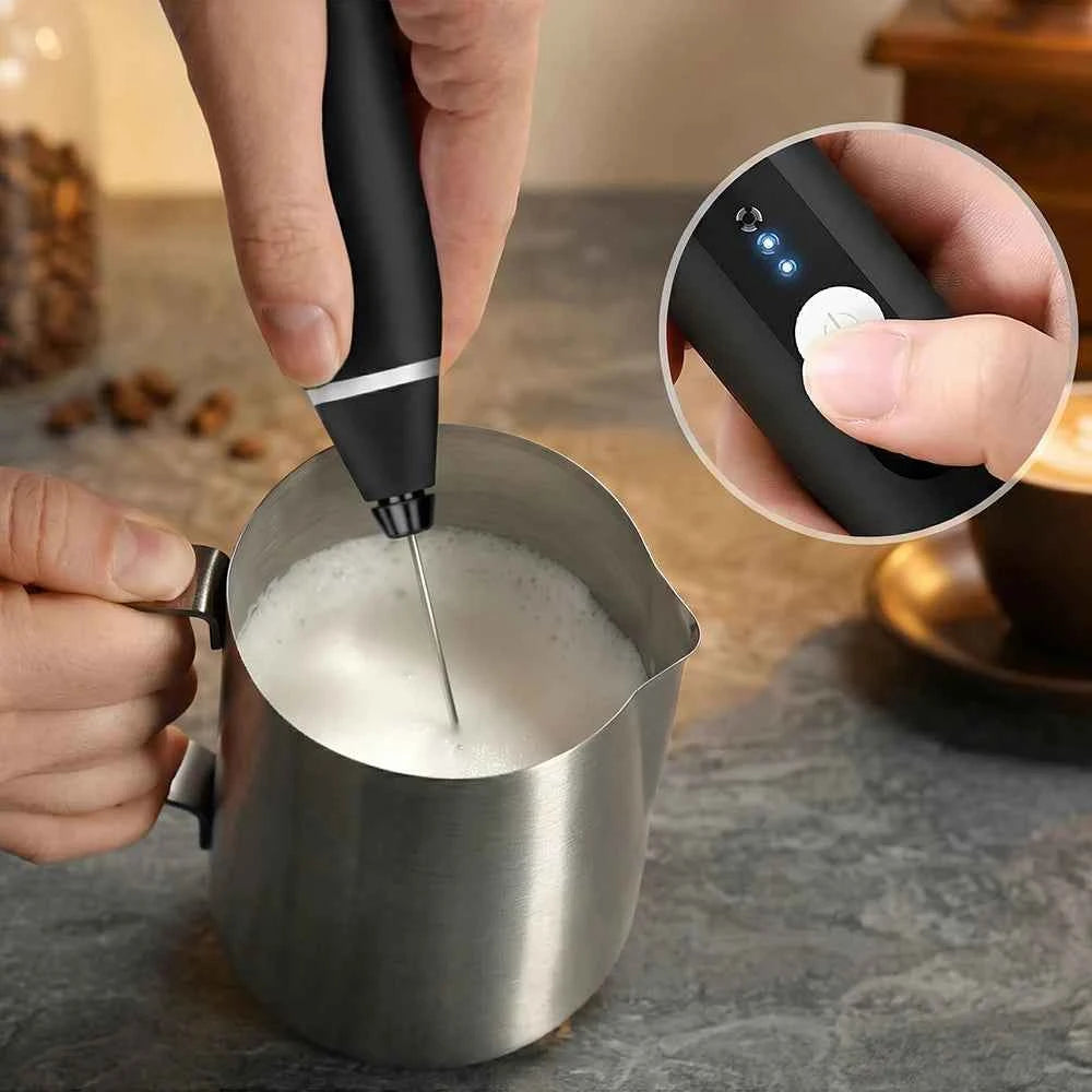 Portable Electric Milk Frothers Handheld Blender USB Mini Coffee Maker Whisk Mixer Cappuccino Cream Egg Beater Food Blender