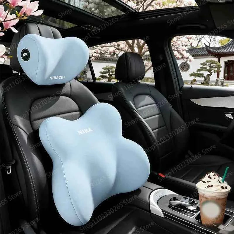 Car Headrest Neck Pillow, Car Waist Support, Memory Cotton, Four Seasons Universal Car Pillow car accessories
