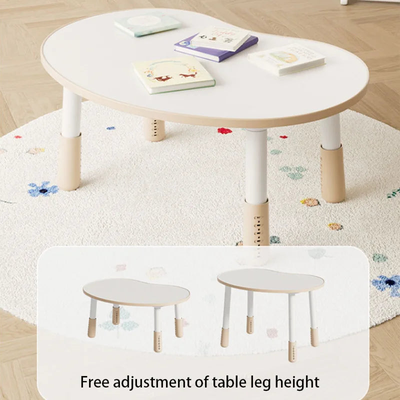 Pea Table  Children'sPeanutTableBabyEarly Education Learning Table Kindergarten Kids Reading Desk Baby Cute HousewearFurnishings
