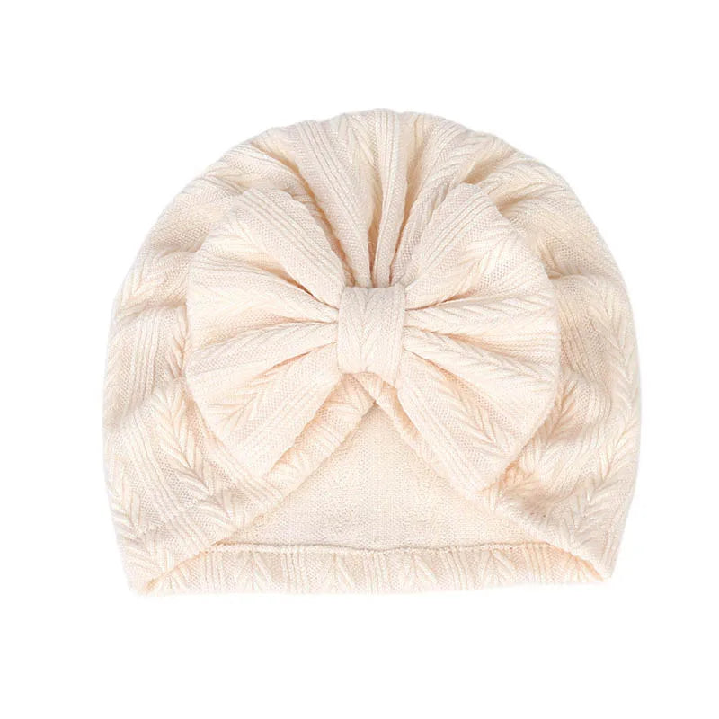 New Baby Hat For Newborn Infant Bows Turban Cap Autumn Winter Soft Baby Girl Bonnet Beanie Headwraps