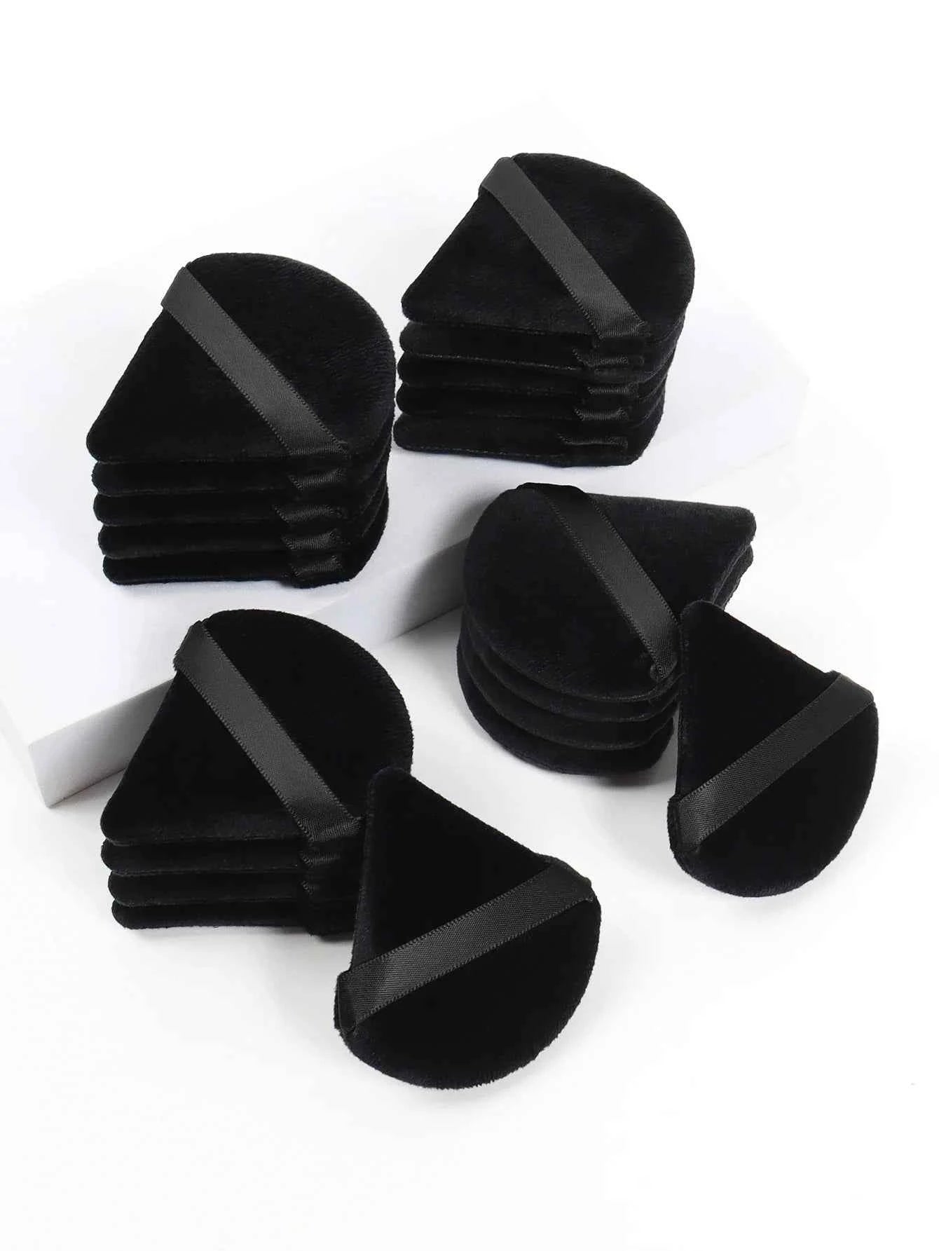 Black Velvet Triangle Makeup Sponge - Dual Use  for Foundation/Powder | Hypoallergenic Travel Essential