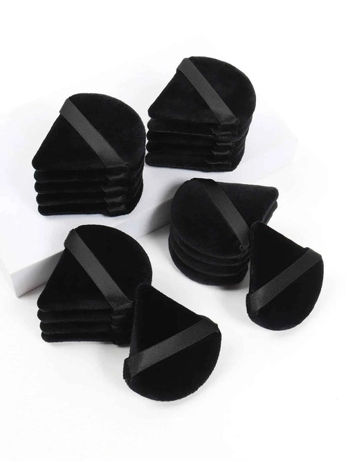Black Velvet Triangle Makeup Sponge - Dual Use  for Foundation/Powder | Hypoallergenic Travel Essential