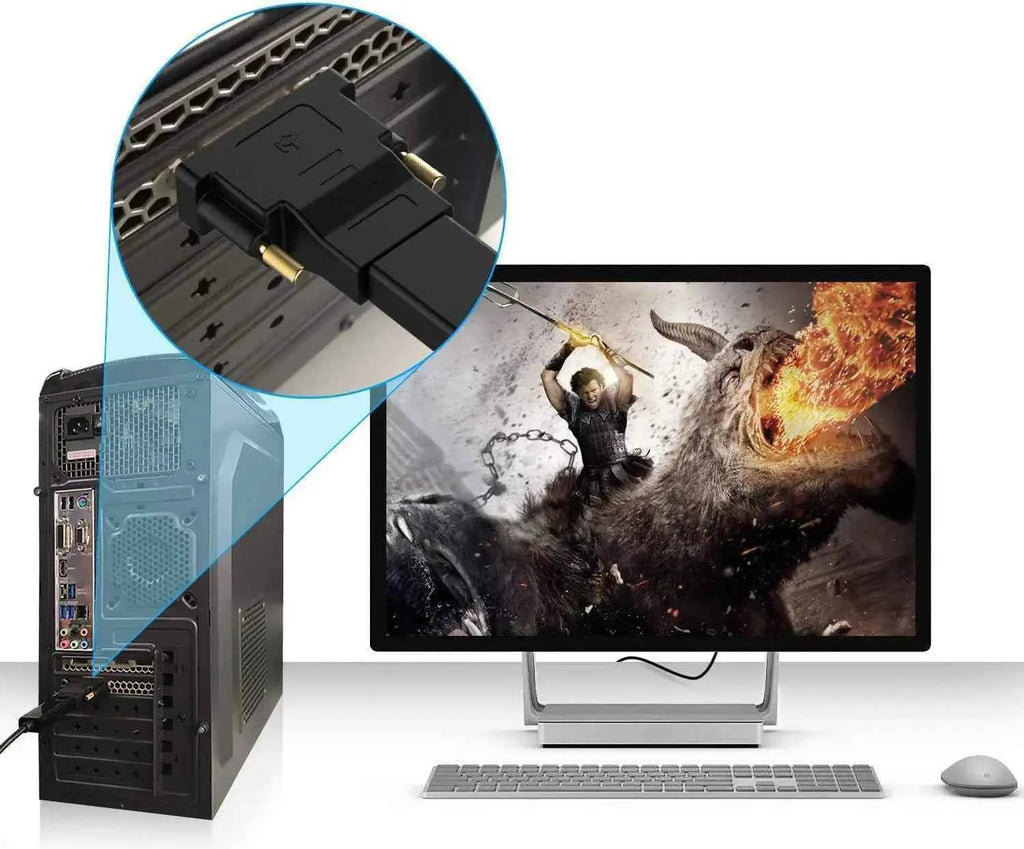 DVI to HDMI adapter Bi-Directional HDMI to DVI Cable adapter Coupler DVI to HDMI cable Converter  for Monitor HDTV PC PS4 Xbox
