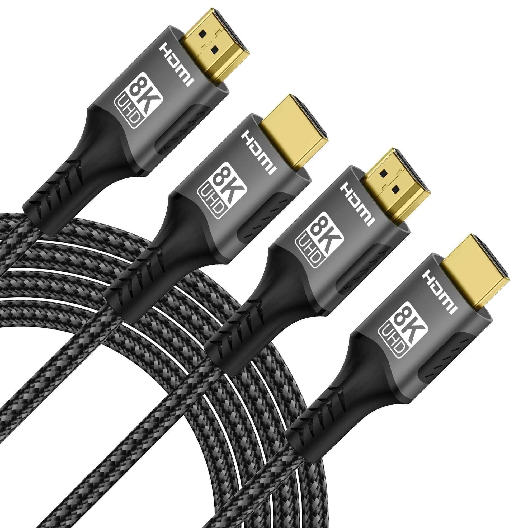 HDMI Cable 8K@60Hz 4k@120Hz HDMI-compatible Cable 18Gbps High Speed2.0 Braided Cord for TV PC Laptop TV box PS5 1M 2M 3M