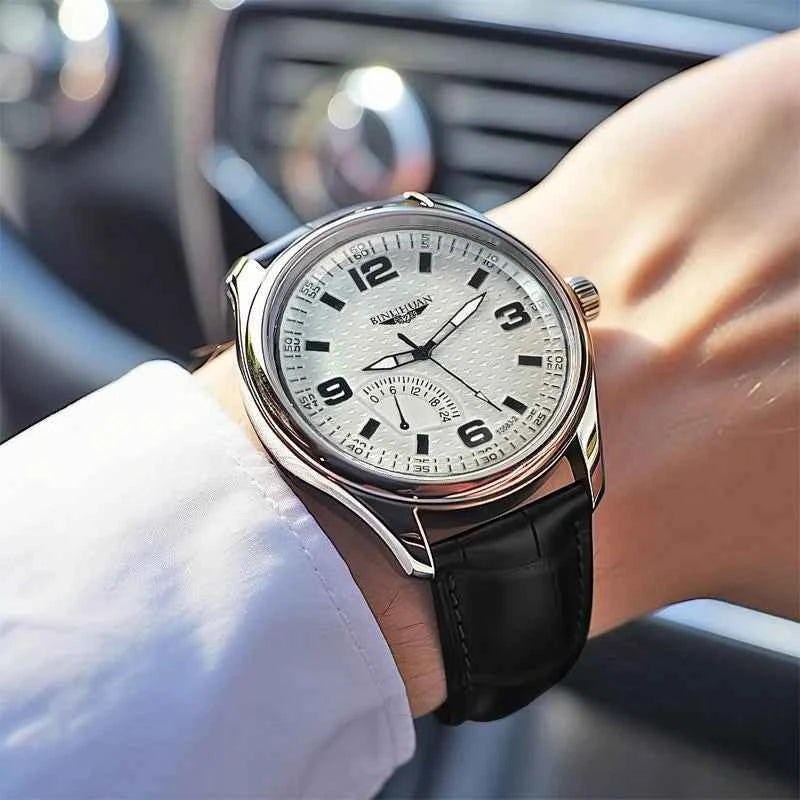 Top Brand Man Wristwatch 2025 New Luxury Business Waterproof Men Watch For Men Quartz Clock Leather Men's Watches reloj Handsome