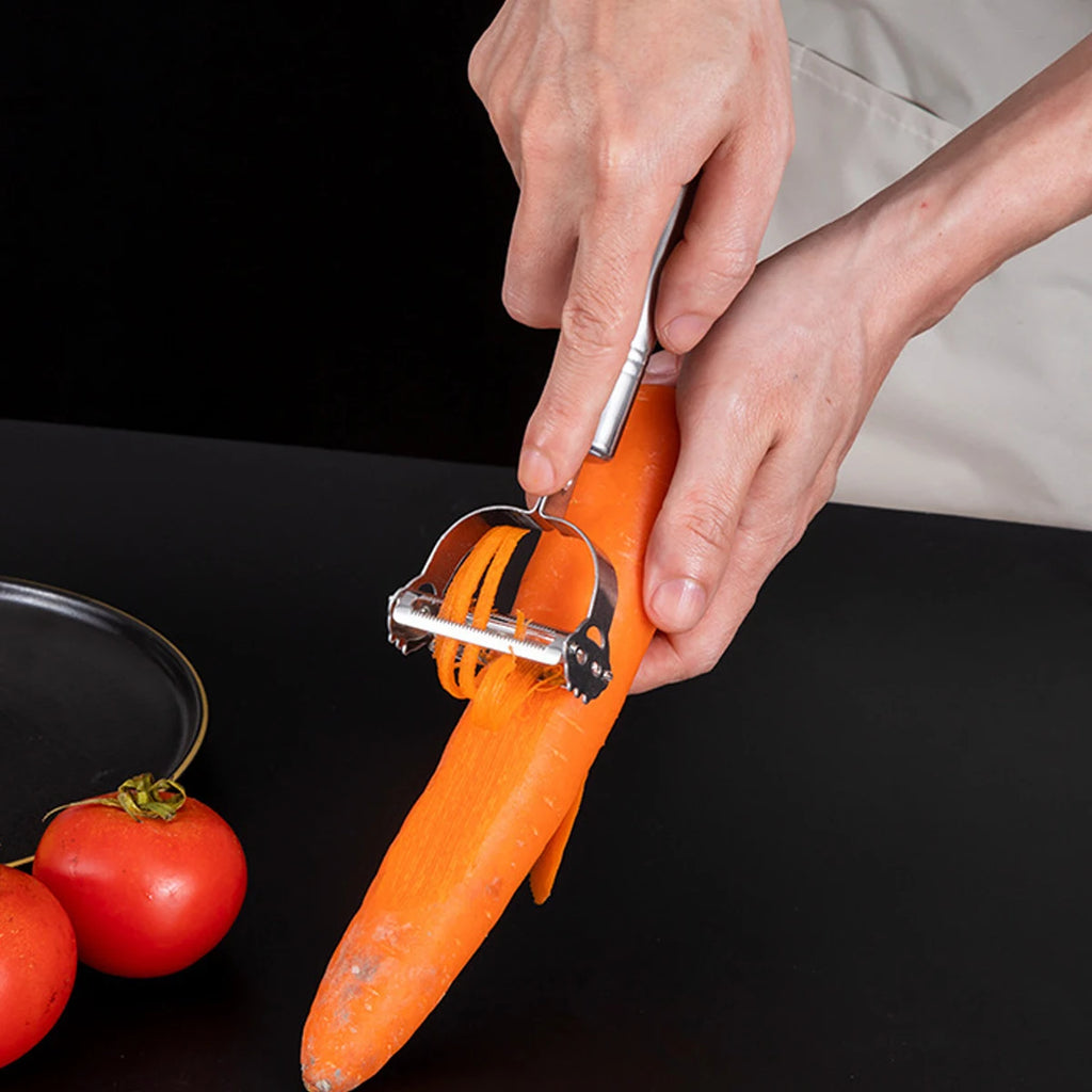 Stainless Steel Peeler Fruit Vegetable Melon Potato Carrot Cucumber Multifunction Grater Julienne Peeler Slice Home Kitchen Tool