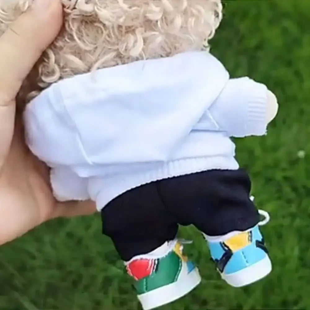 New Multicolor Handmade Hoodies For 10cm Cotton Dolls Fashion Casual Wear Sweatshirt Outfits Cute Dolls Tops Dolls Accessories