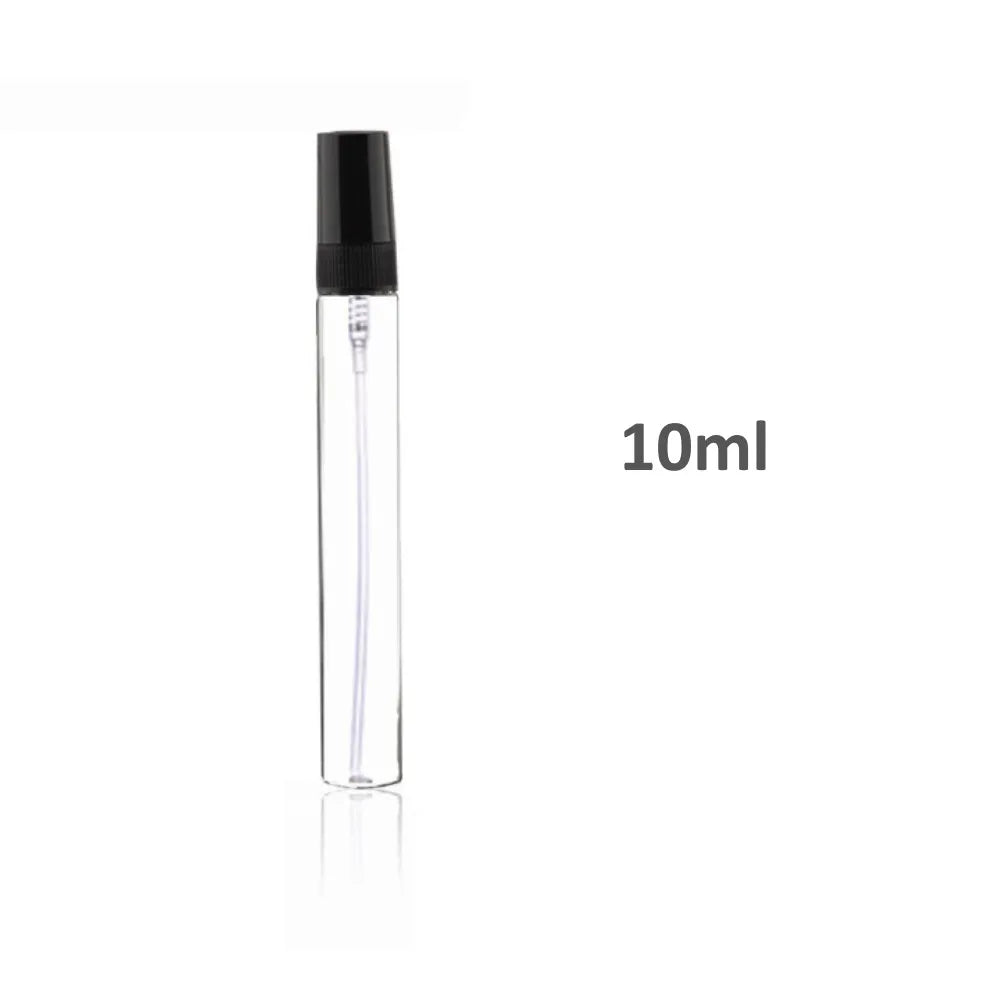 Clear Black-10ml Color Mini Glass Perfume Refillable Bottle – Travel Spray Tube